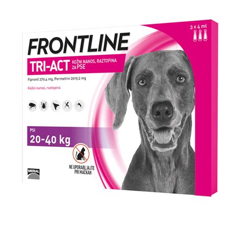 Frontline Tri Act Ko Ni Nanos Raztopina Za Pse Kg Pipete Po