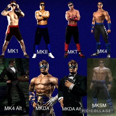 Evolution Of Johnny Cage Sonya Blade And Cassie Cage Rmortalkombat