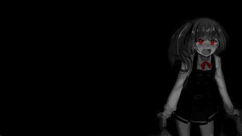 Wallpaper Selective Coloring Black Background Dark Background Simple Background Anime