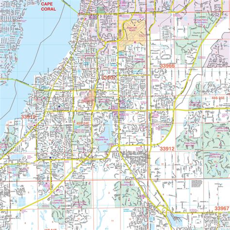 fort myers florida map of florida