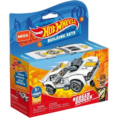 Конструктор Mega Construx Hot Wheels Машинка гоночная Роджер Доджер