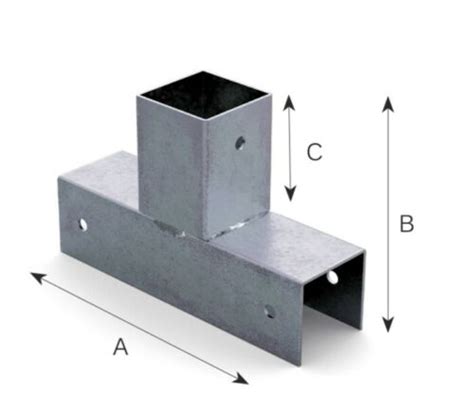 Giunto A 3 Vie Per Travi In Legno 9x9 E 12x12 Raccordo Pergole