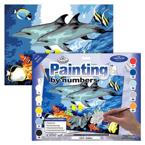 Dolphins Royal And Langnickel Painting By Numbers Junior Large