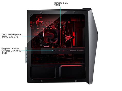 Rog Strix Gl10dh Amd Ryzen 5 3400g Gtx 1650