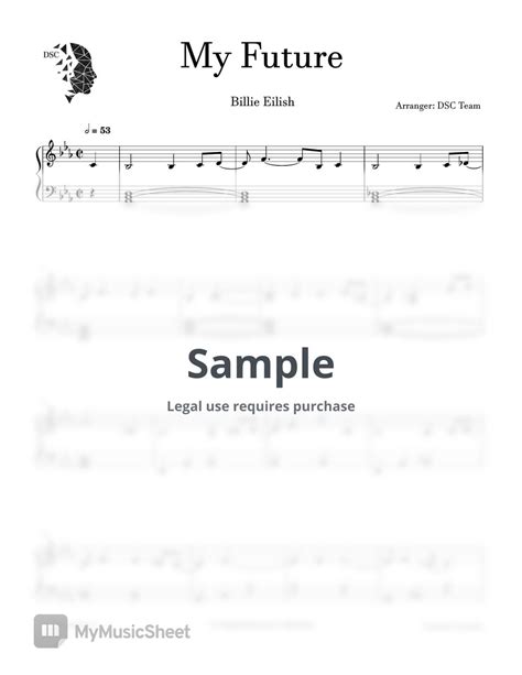 Billie Eilish My Future Sheets By Digital Scores Collection