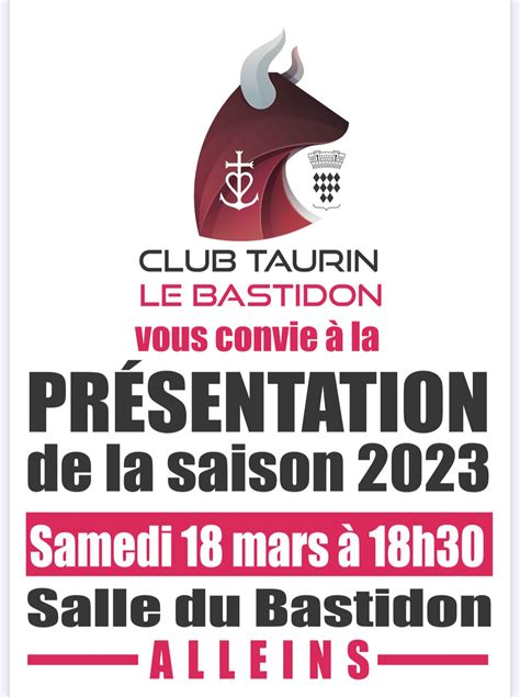 Club Taurin Le Bastidon Pr Sentation De La Saison Samedi