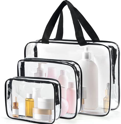 Pi Ces Trousse De Toilette Transparente Pvc Tanche Trousse De