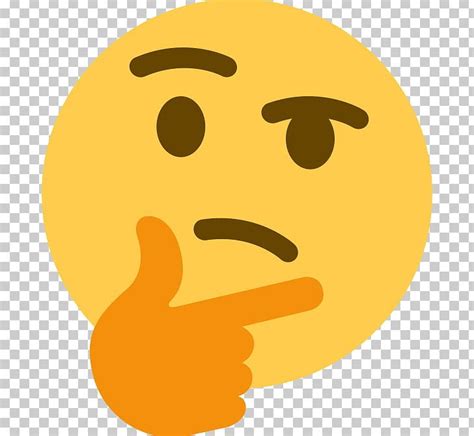 Thinking Emoji Sticker Thought Discord PNG Clipart Discord Emoji