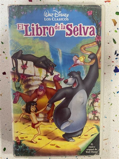 El Libro De La Selva Vhs Cinta Tape Walt Disney Philippine Consulate