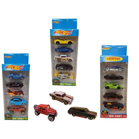 Carrinho De Ferro Estilo Hot Wheels Miniaturas Colecion Veis Kit