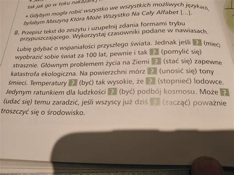 Przepisz Do Zeszytu Zdania W Ktrych Podmiot Wystpi W Dopeniaczu Question