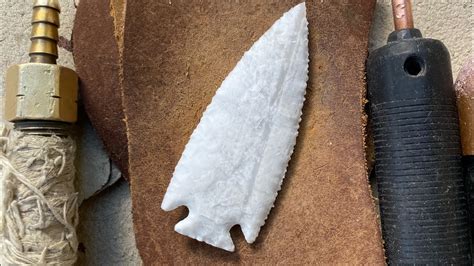 Novaculite Arrowhead Flintknapping Part Youtube