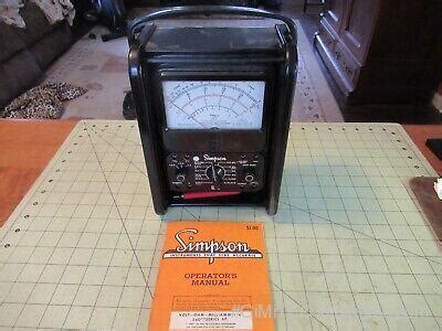 Vintage Simpson Series P Volt Ohm Milliammeter Multimeter W