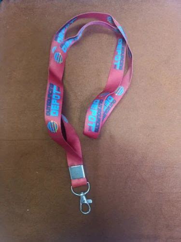 Red Polyester Printed ID Card Lanyard 1 Inch At Rs 12 In New Delhi