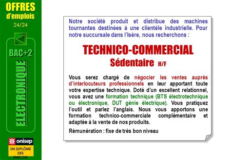 Fiche Metier Ingenieur Technico Commercial En Electronique