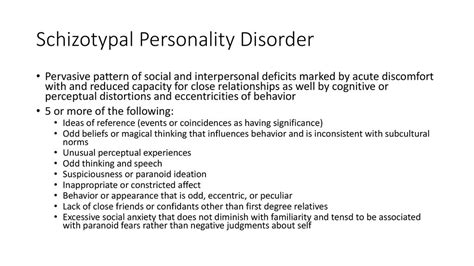 Personality Disorders Ppt Download