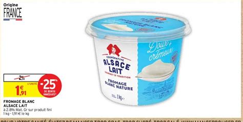 Promo Fromage Blanc Aux Fines Herbes Alsace Lait Chez Match Icatalogue Fr