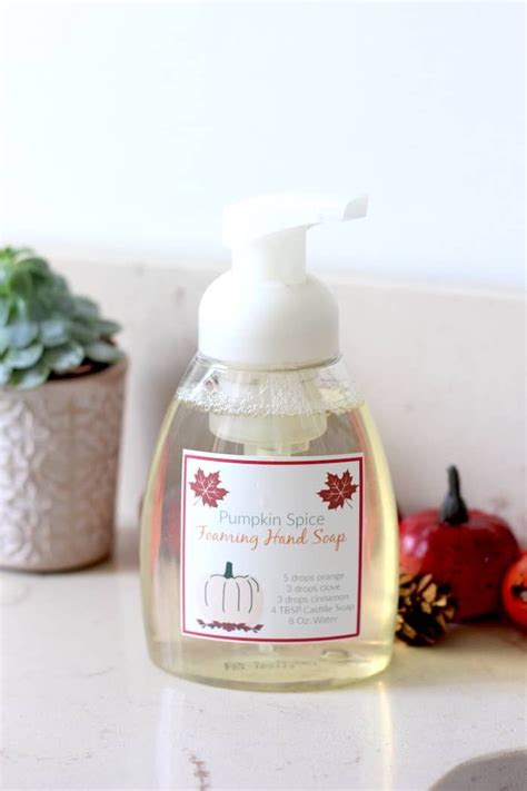 Pumpkin Spice Foaming Hand Soap Recipe The Frugal Farm Wife Foaming