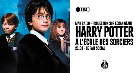 Projection Harry Potter à Lécole Des Sorciers Le Quartier Libre De