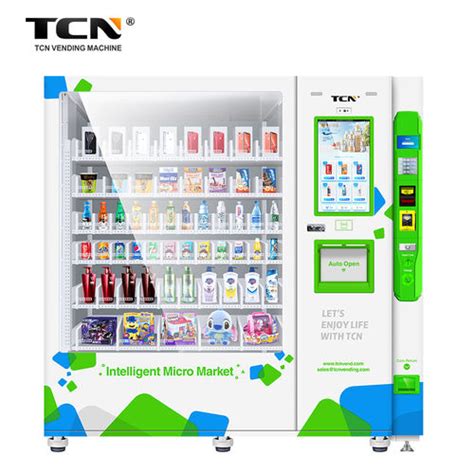 White Black Oem Tcn Automatic Snack Drink Food Vending Machine At