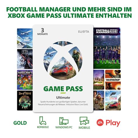 Xbox Game Pass Ultimate 3 Monate Mitgliedschaft Beinhaltet Football