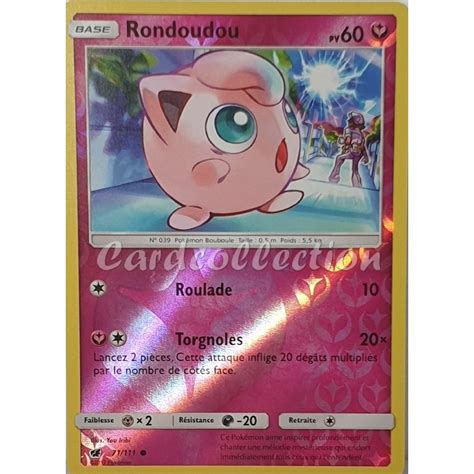 Carte Pokemon Neuve Fran Aise Rondoudou Reverse Sl Invasion Carmin