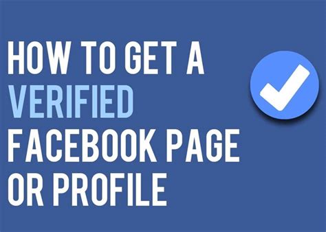 How To Get Verified On Facebook Blue Checkmark