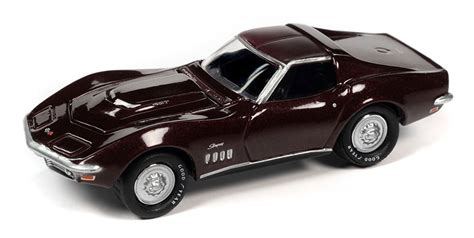 1969 Chevrolet Corvette In Burgundy Diecast Depot