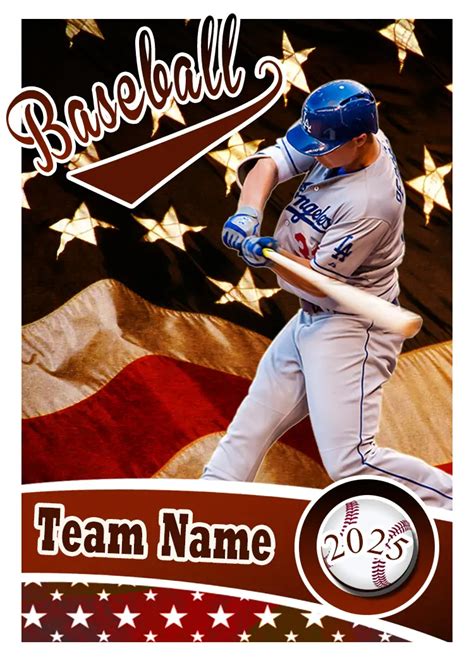 Baseball Sports Trading Card Photoshop Template - Atomic Templates