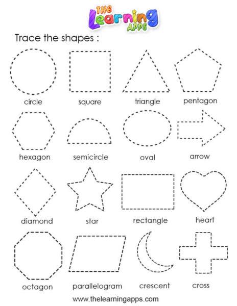 Shapes Tracing Pages