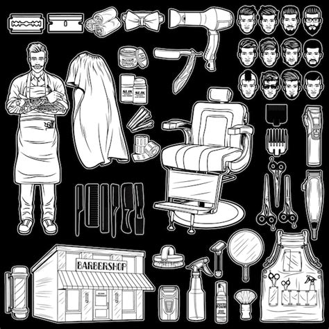 Barber Shop Clipart Black And White