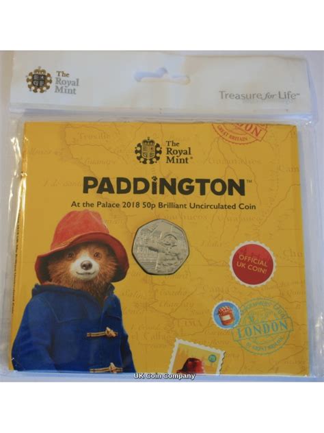 2018 Paddington Bear Paddington Station BU 50p Fifty Pence Coin Pack