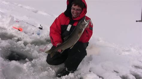 Ice Fishing For Lake Trout Youtube