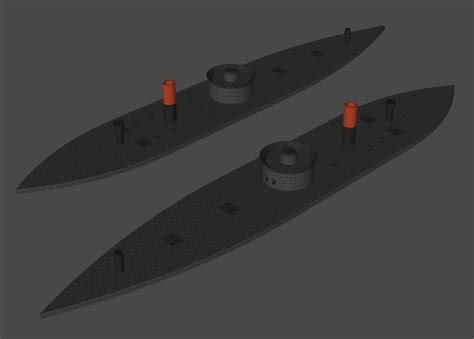 Usn Uss Dictator Fast Ironclad Stl Port By Digitalexplorations On