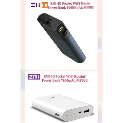 ZMI 4G LTE Pocket Wifi Powerbank MF855 Or MF885 4G LTE Modem Router