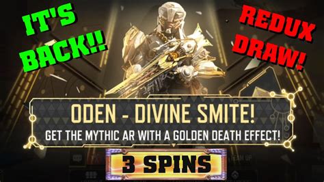 Mythic Oden Divine Smite Is Back Chaos Order Redux Draw Spins