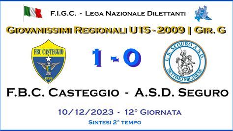 F B C Casteggio ASD Seguro 2 Tempo Giovanissimi 2009 U15