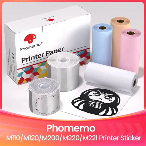 Phomemo Papier Auto Adh Sif Thermique Attro Papier Rond Transparent