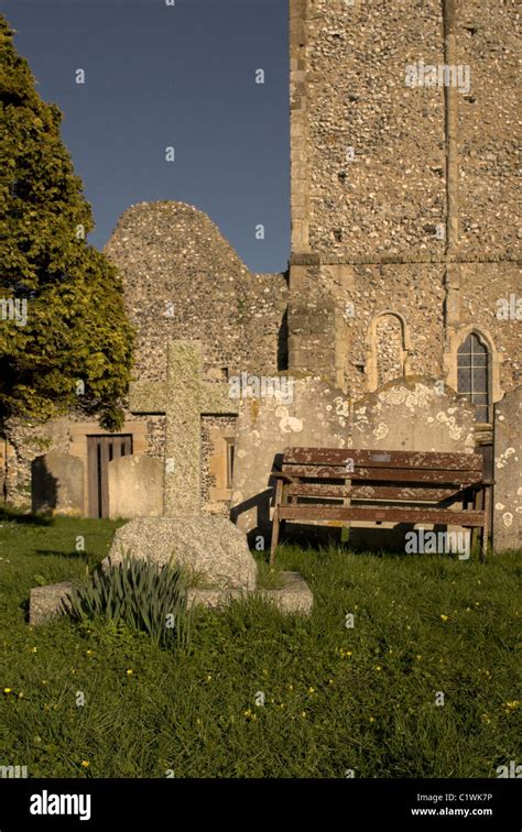 Late Afternoon Sun On The Anglo Saxon Church Of St Mary Sompting West Sussex England Uk