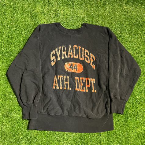 Vintage Vintage 90s Champion Reverse Weave Syracuse Sweater Grailed