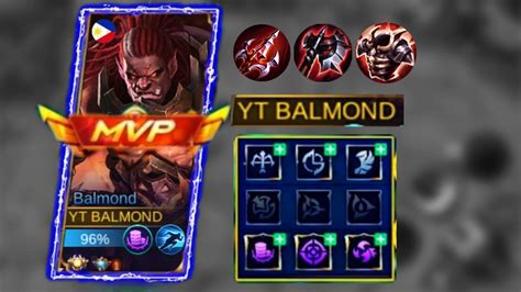 Balmond Game Play Mobile Legends Build Balmond Tersakit