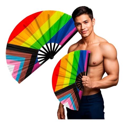 Abanico Pericon Bandera Progresista Lgbt Pl Stico Pride Gay Mercadolibre
