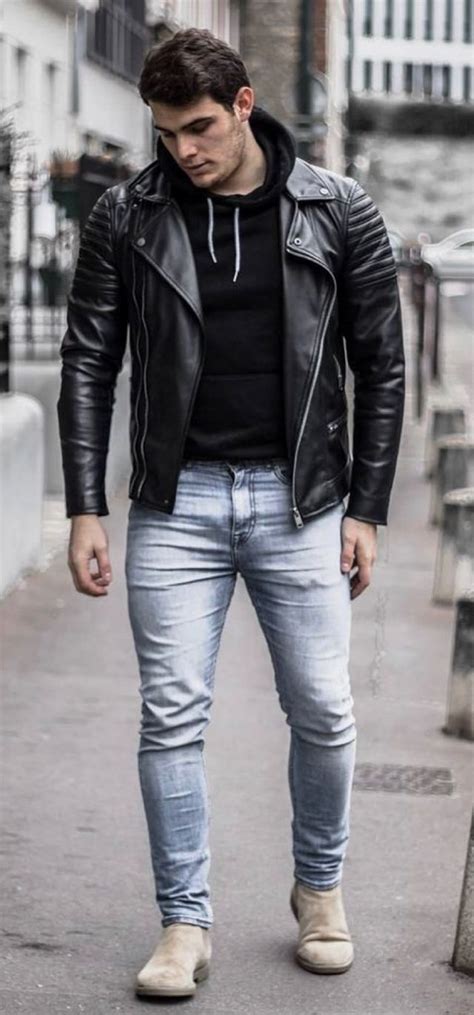 Pin By Scott On Menswear Leather Jacket Outfit Men Metrosexual Men