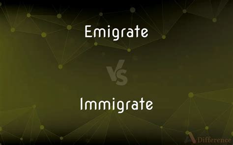 Emigrate Vs Immigrate Whats The Difference