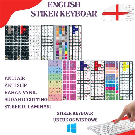 Jual Stiker Keyboard Inggris Cover Keyboard Shopee Indonesia