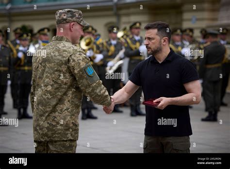 Kyiv Ukraine May Ukrainian President Volodymyr Zelenskyy