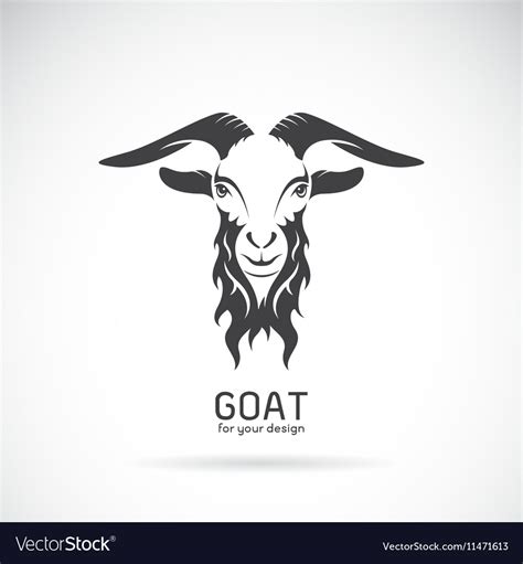 Image of a goat head design Royalty Free Vector Image