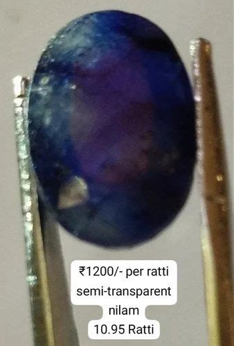 Blue Sapphire Astrology Semi Transparent Neelam Ratti At Rs