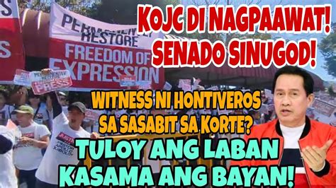 KOJC MEMBERS SUMUGOD SA SENADO PASTOR QUIBOLOY MARAMING HAWAK NI