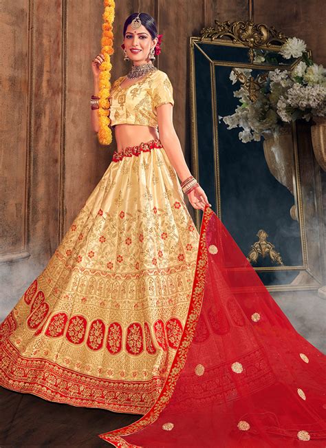 Sai Trendz Nikah Satin Silk Latest Designer Lehenga Cholis Collection